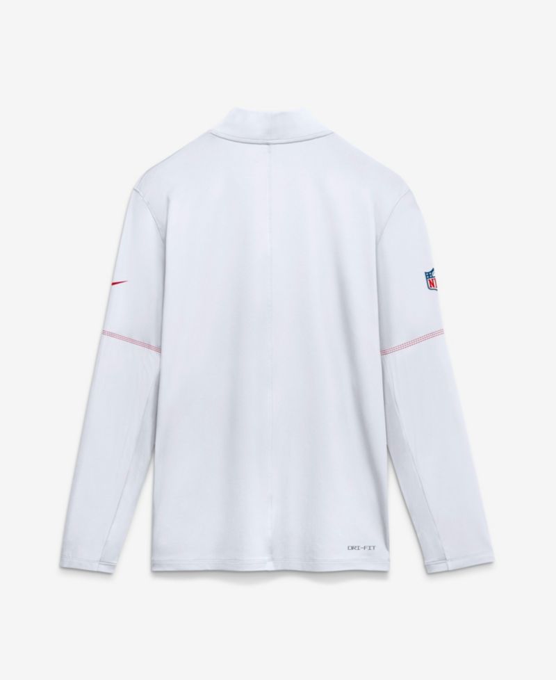 Men's Kansas City Chiefs Sideline Half-Zip Long-Sleeve Sweatshirt