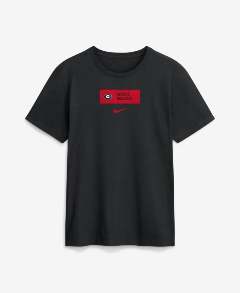 Men's Black Georgia Bulldogs Primetime Crew T-Shirt
