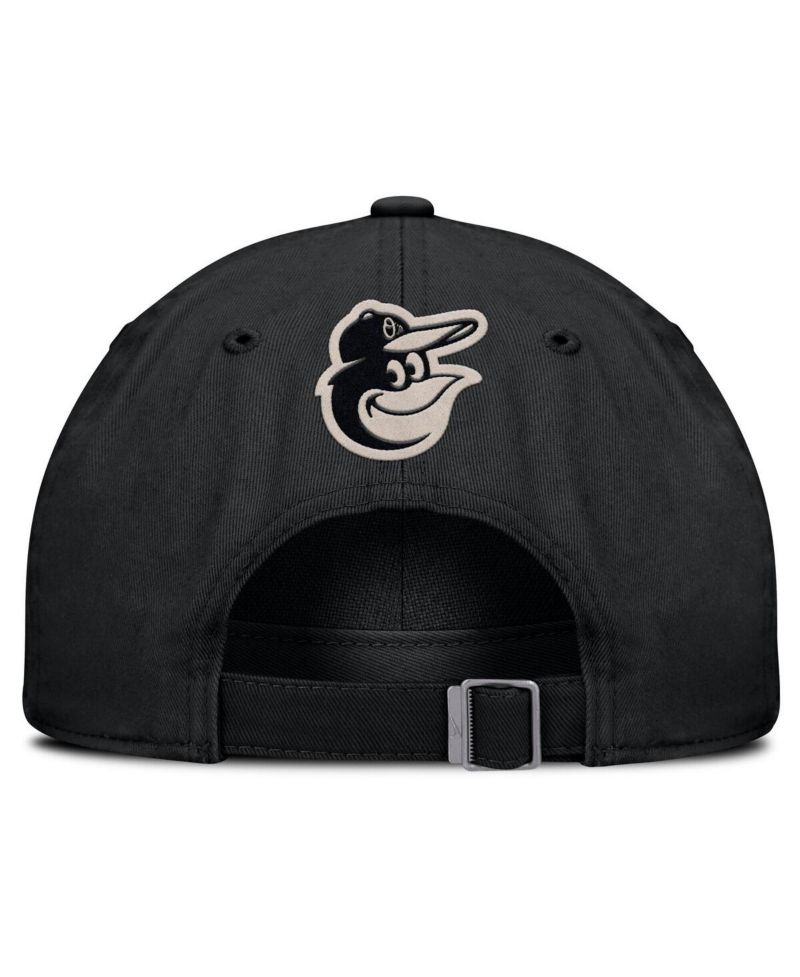 Men's Black Baltimore Orioles Statement Club Adjustable Hat