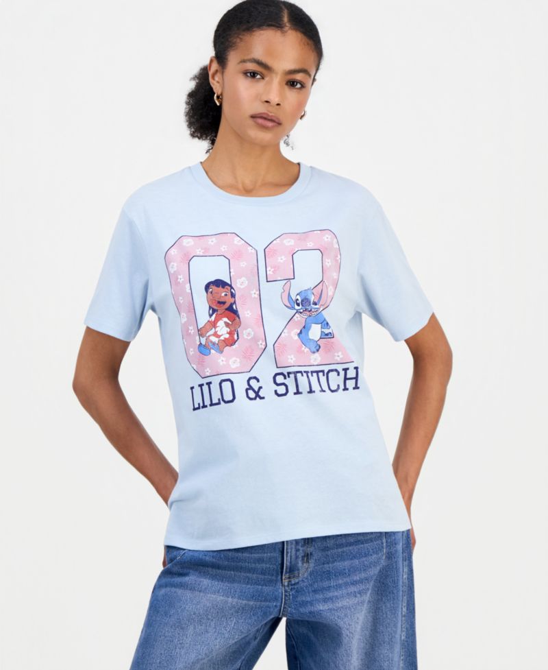 Juniors' Lilo & Stitch Graphic T-Shirt