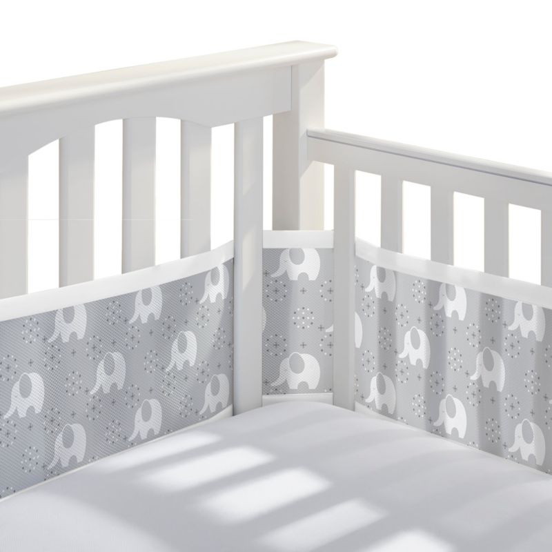 Breathable Mesh Liner for Full-Size Cribs, Classic 3mm Mesh (Size 4FS Covers 3 or 4 Sides)
