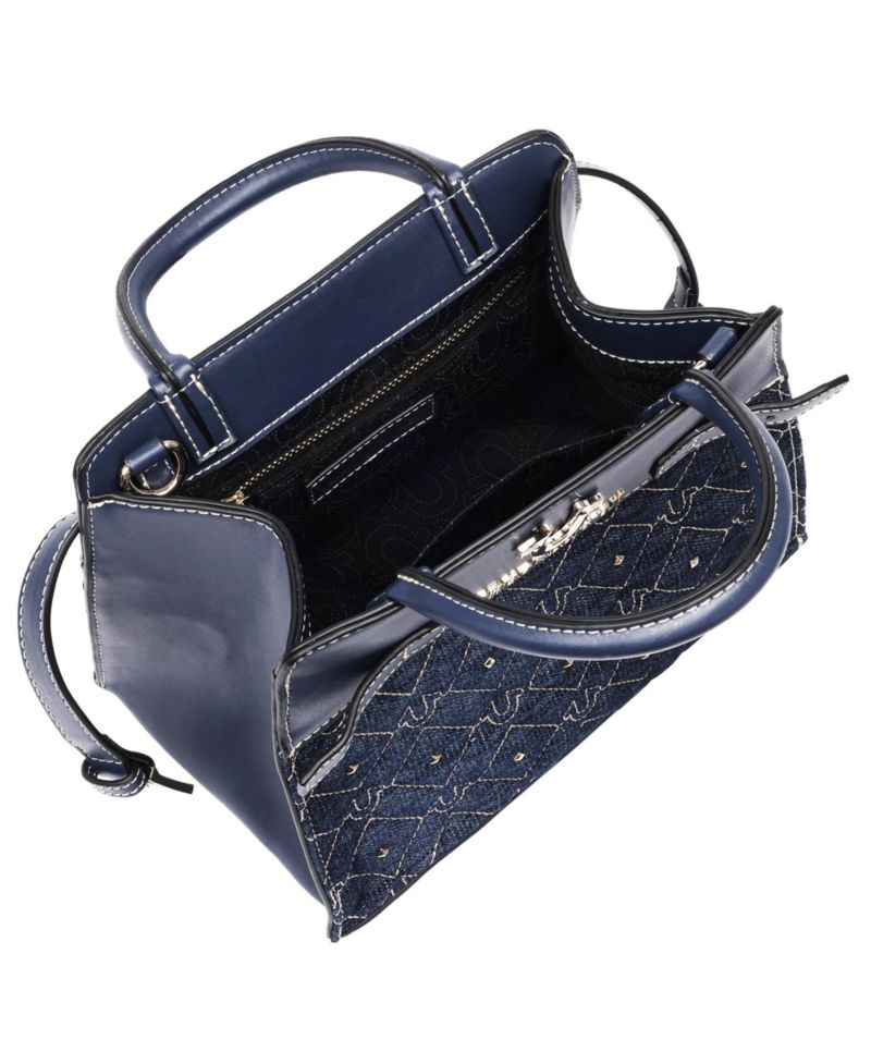 Studded Denim Tote