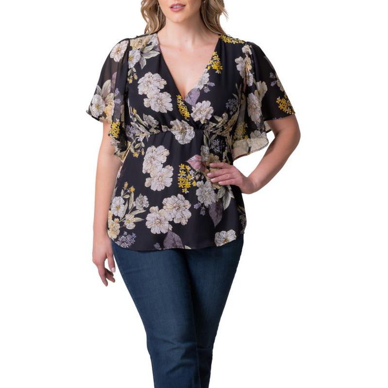 Plus Size Seaside Serenade Peplum Top