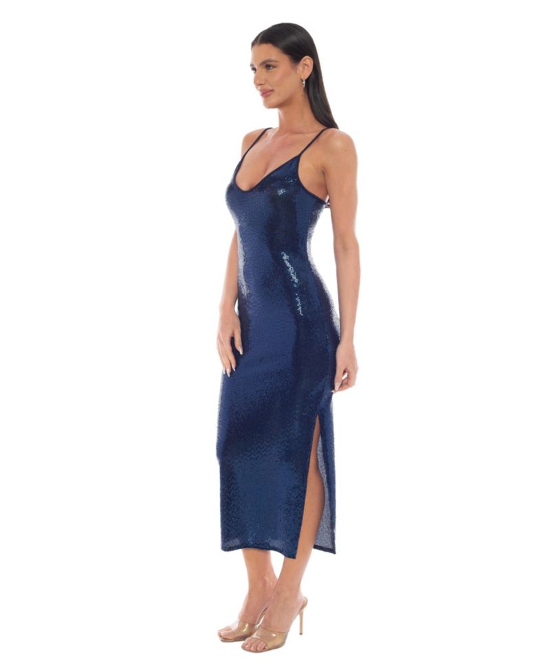 Women's Disco Dot Maxi Tank Bodycon Dress