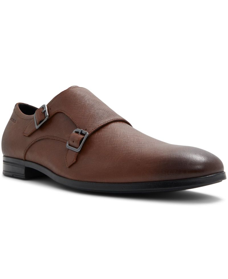 Men's Benedetto Monk Strap Shoes- Wide Width