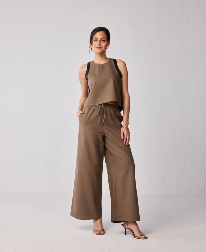 Women's Wide-leg Drawstring Pants