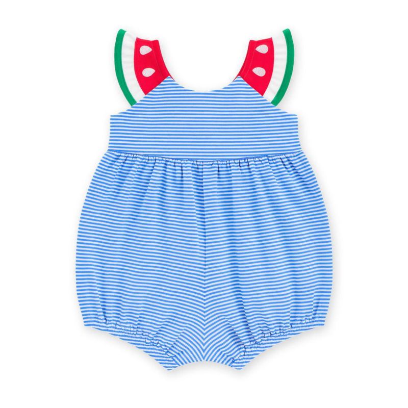 Baby Girl's Seersucker Swimsuit With Watermelon