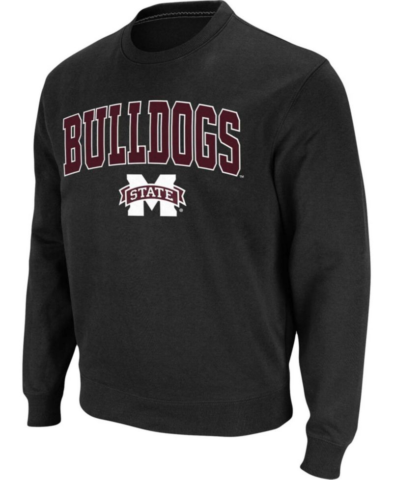 Men's Mississippi State Bulldogs Arch and Logo Crew Neck Sweatshirt