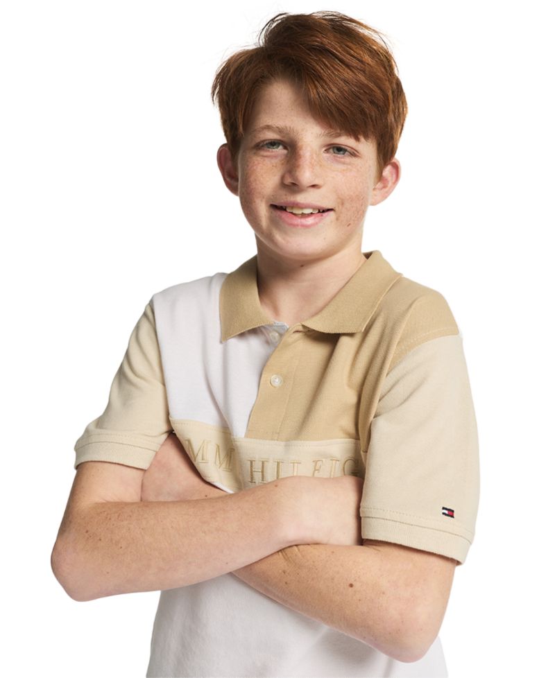 Boys' 8-20 Chest Stripe Polo Shirt