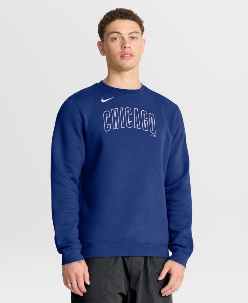 Men's Royal Chicago Cubs Primetime Wordmark Sweatshirt