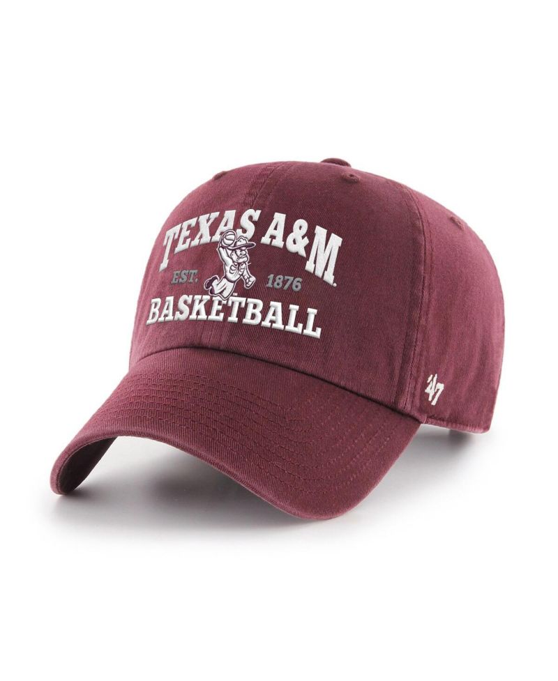 Men's Maroon Texas A&M Aggies Ol' Sarge Basketball Clean Up Adjustable Hat