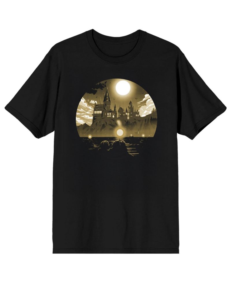 Men's Hogwarts First Year Half-Tone Crew Neck Short Sleeve T-shirt
