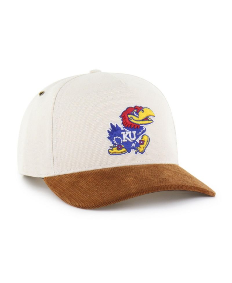 Brand Men's Natural/Brown Kansas Jayhawks Undyed Relaxed Hitch Adjustable Hat