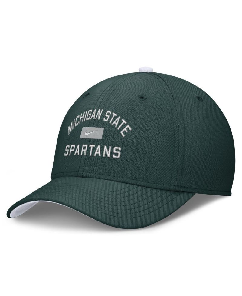 Men's Green Michigan State Spartans Primetime Rise Swoosh Flex Hat