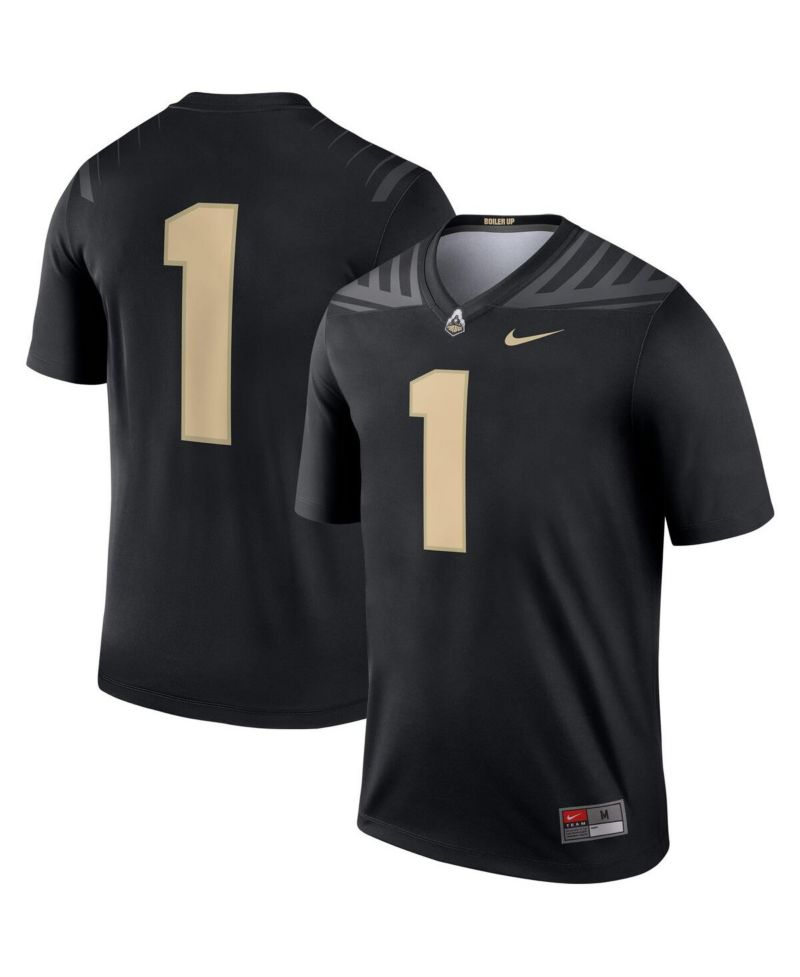 Men's #1 Black Purdue Boilermakers Legend Jersey