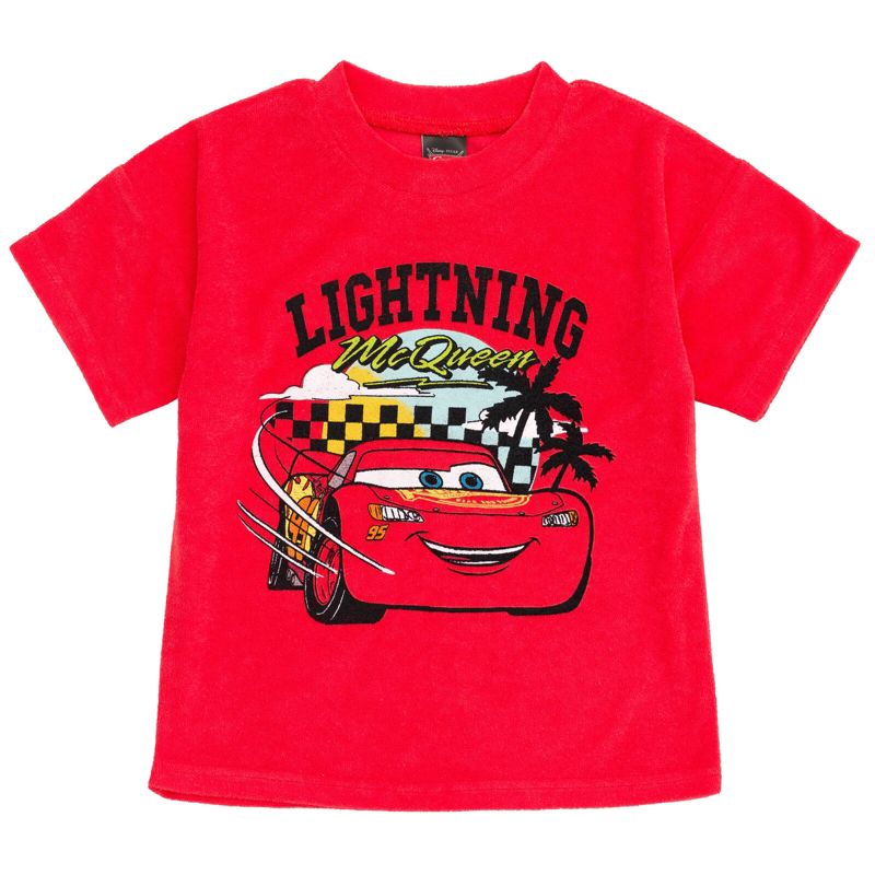 Toddler Boys Lion King Mickey Mouse Cars T-Shirt and Shorts Outfit Set to (2T - 10-12)