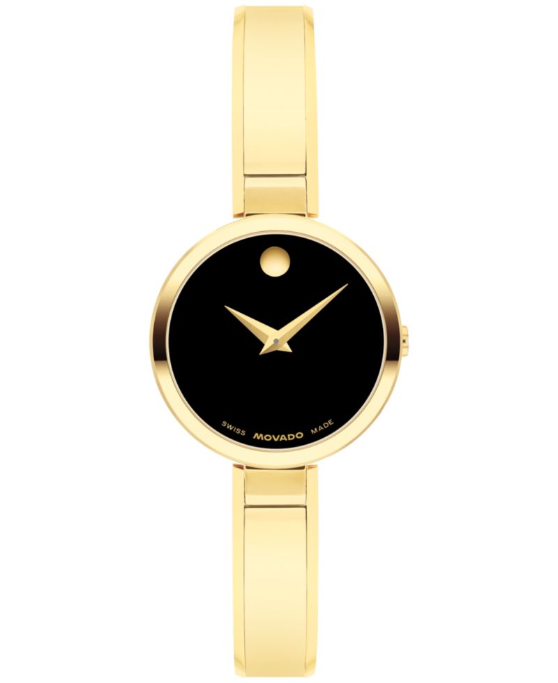 Women's Moda Swiss Quartz Yellow PVD Watch, 24mm