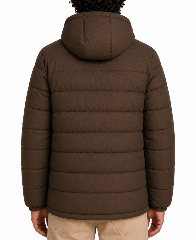 Men's Stretch Insulated Hooded Puffer Jacket