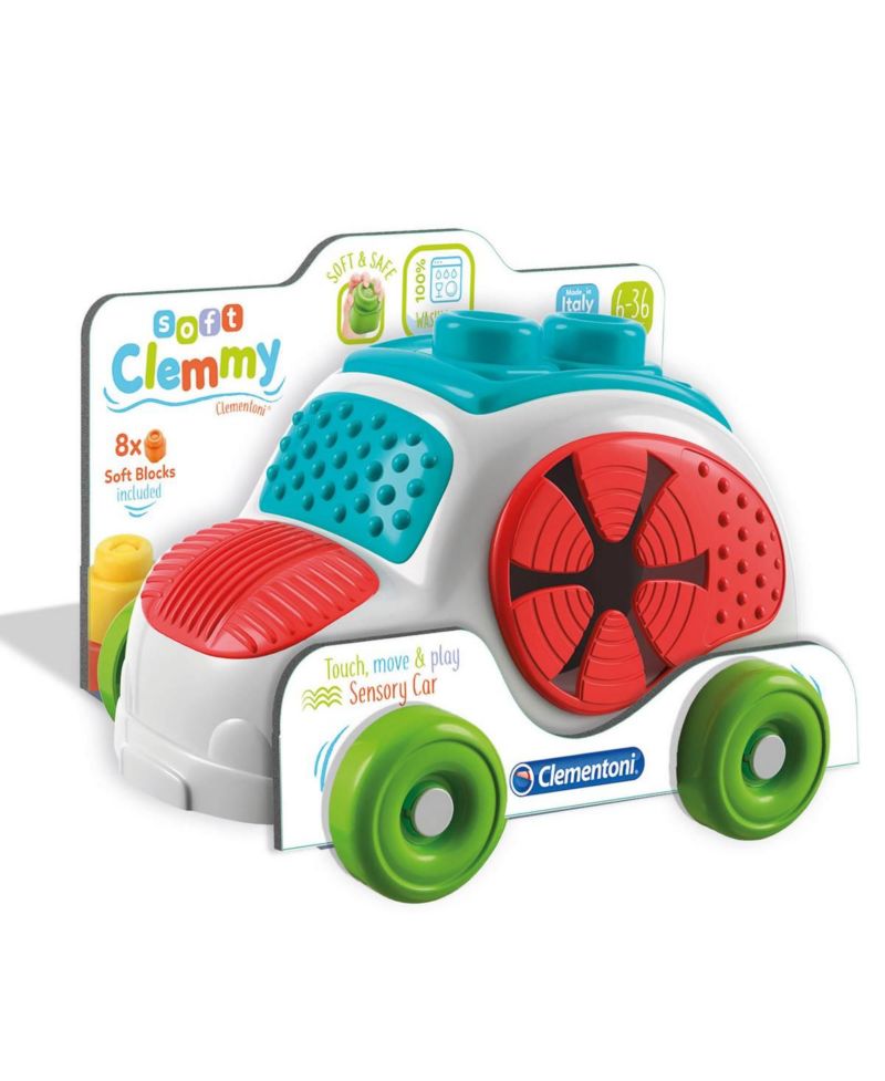 Baby Clemmy Baby Soft Clemmy - Sensory Car - 8 Pieces