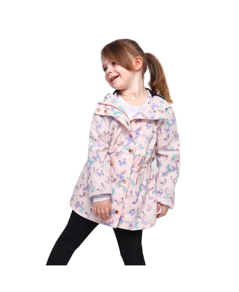 Girls Lightweight Rain Jacket Trench Coat XS-XL