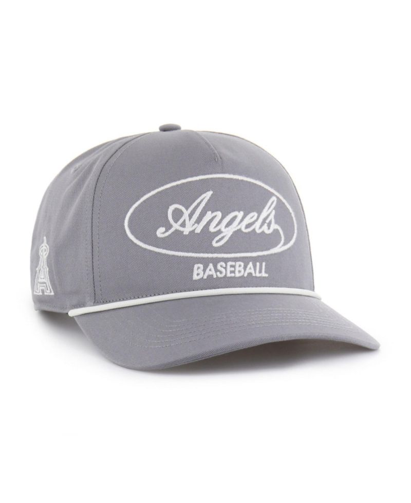 47 Brand Men's Gray Los Angeles Angels Foundational Hitch Adjustable Hat