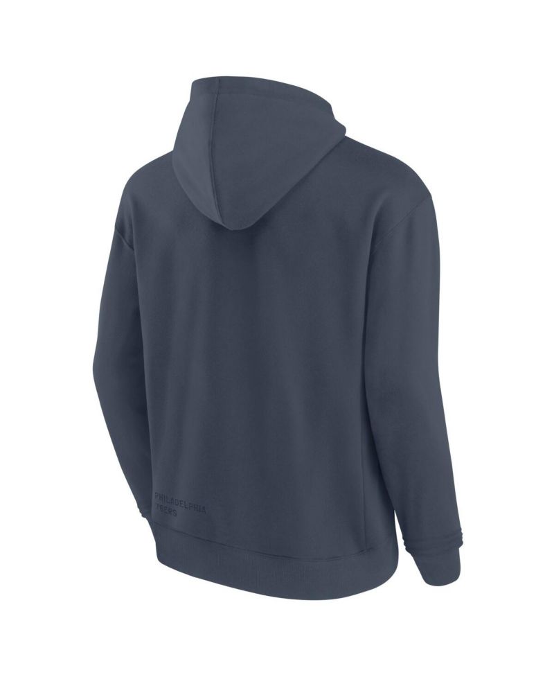 Men's Blue Philadelphia 76ers Future Ground Info Elements Premium Pullover Hoodie
