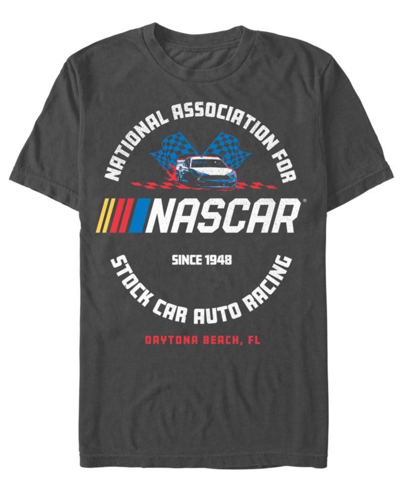 Men's Nascar Logo Flag Graphic T-Shirt