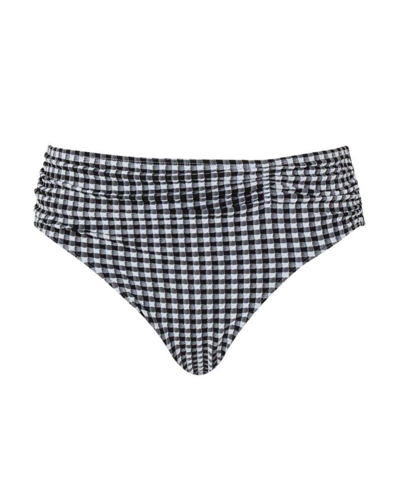 Women's Gingham High Cut Bikini Bottom