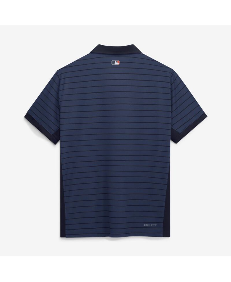 Men's Navy Houston Astros Authentic Collection Striped Victory Dri-FIT Polo Shirt