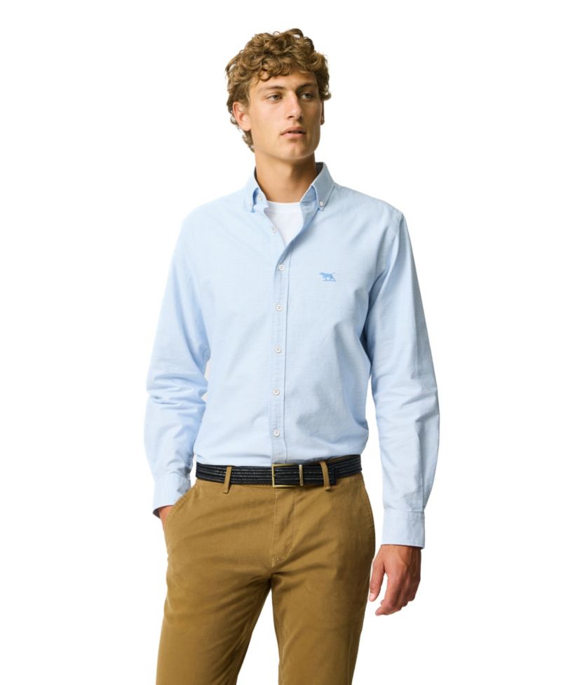 Men's Gunn Oxford Crossing Sport Fit Cotton Shirt