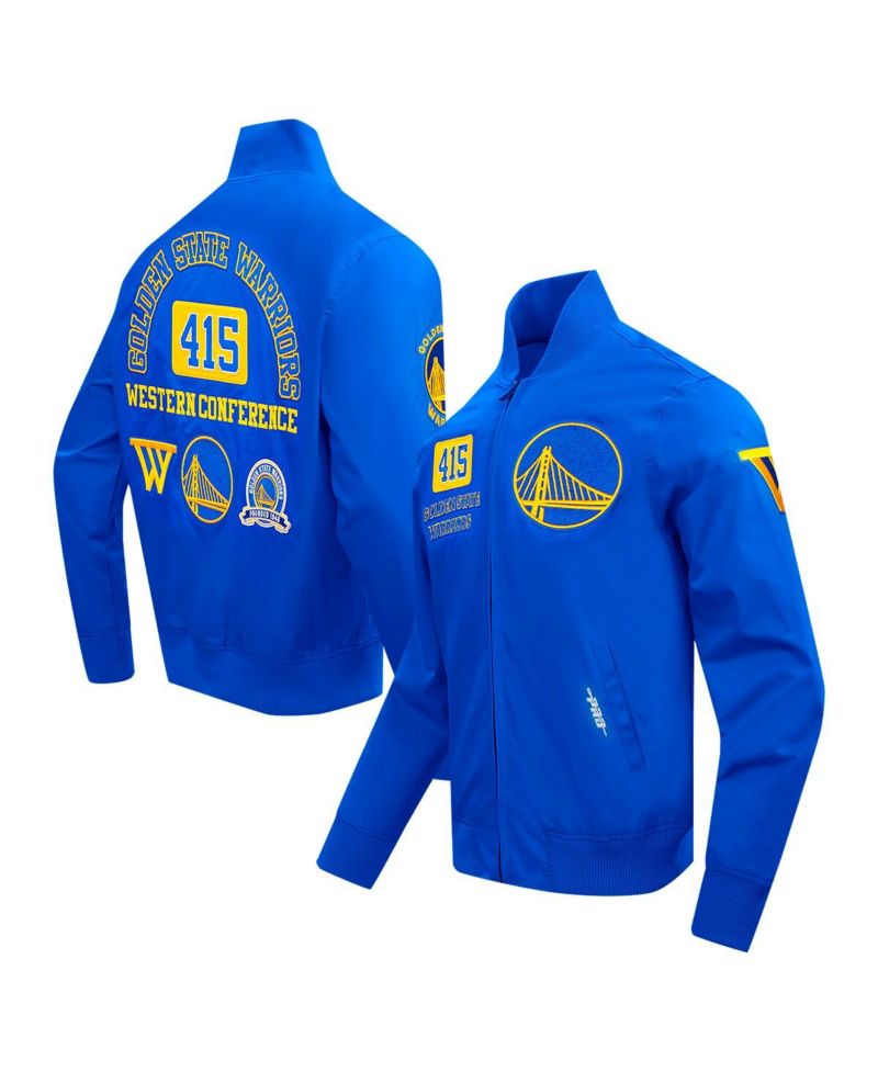 Men's Royal Golden State Warriors Area Code Full-Zip Jacket