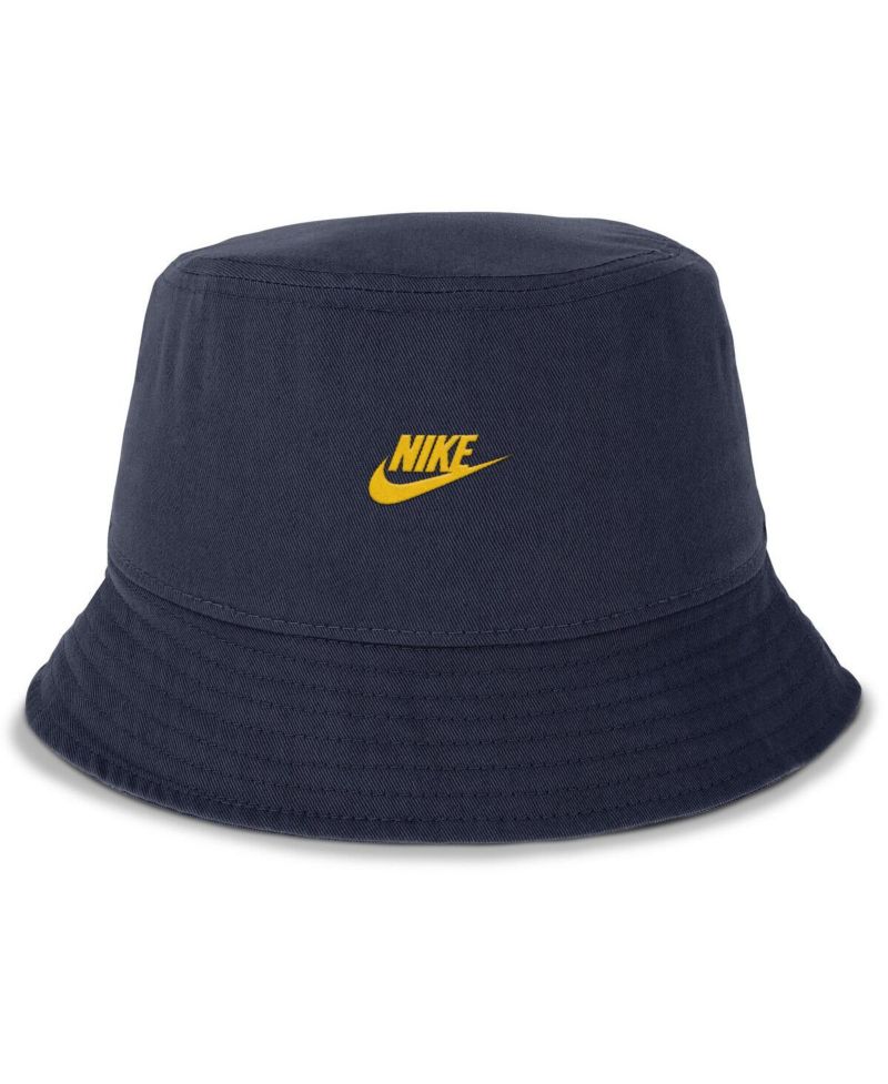 Men's Navy Michigan Wolverines Apex Swoosh Bucket Hat