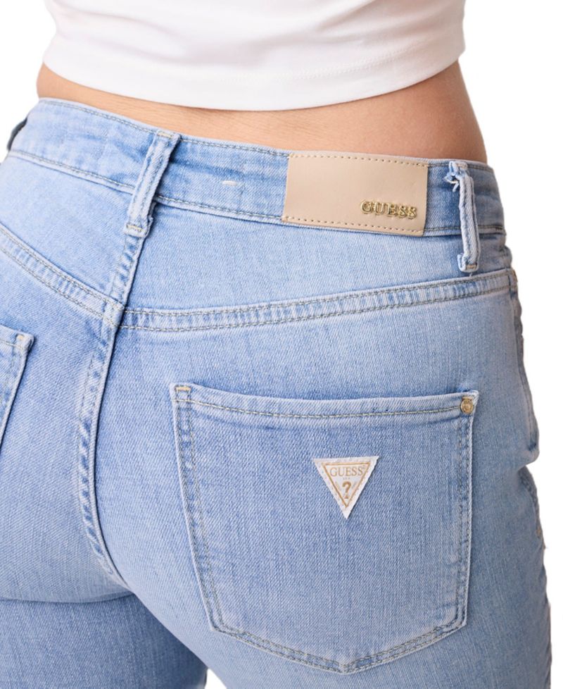 Women's Straight-Leg Mid-Rise Cotton-Blend Denim Jeans