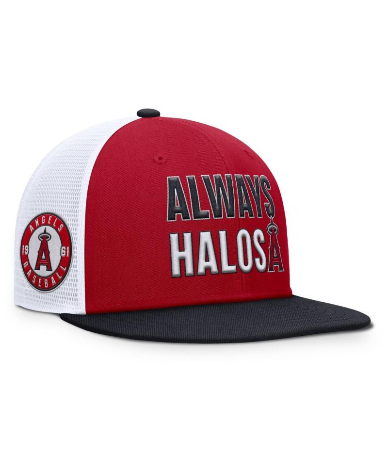 Men's Red Los Angeles Angels Pro Trucker Snapback Hat