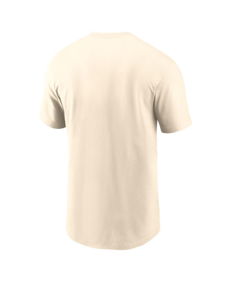 Men's Natural Georgia Bulldogs Legacy Arch Helmet T-Shirt