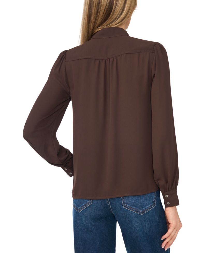 Women's Stand-Collar Long-Sleeve Top