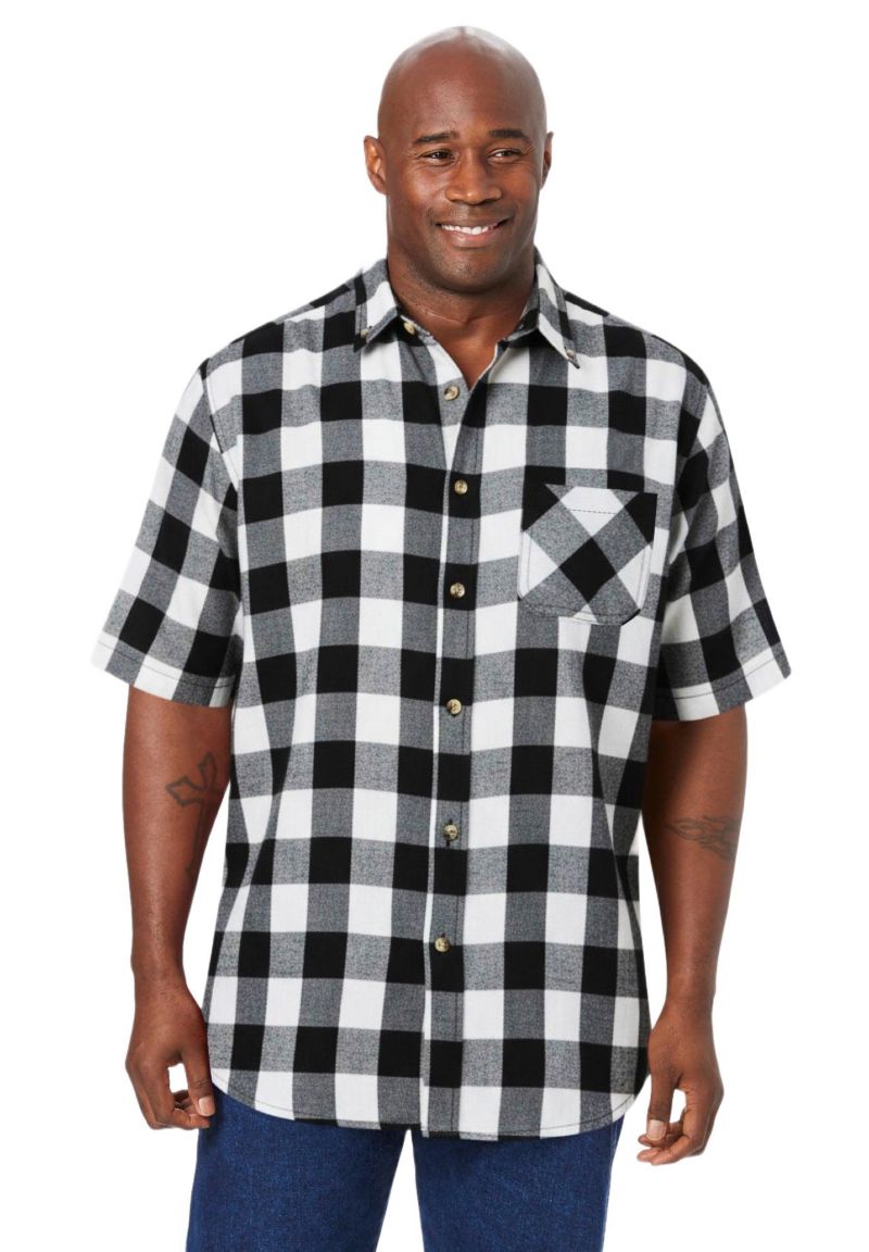 Men's Short Sleeve Flannel Shirt