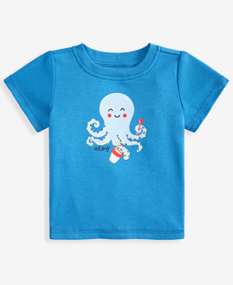 Baby Boys' 3M-24M Mix & Match Octopus T-Shirt