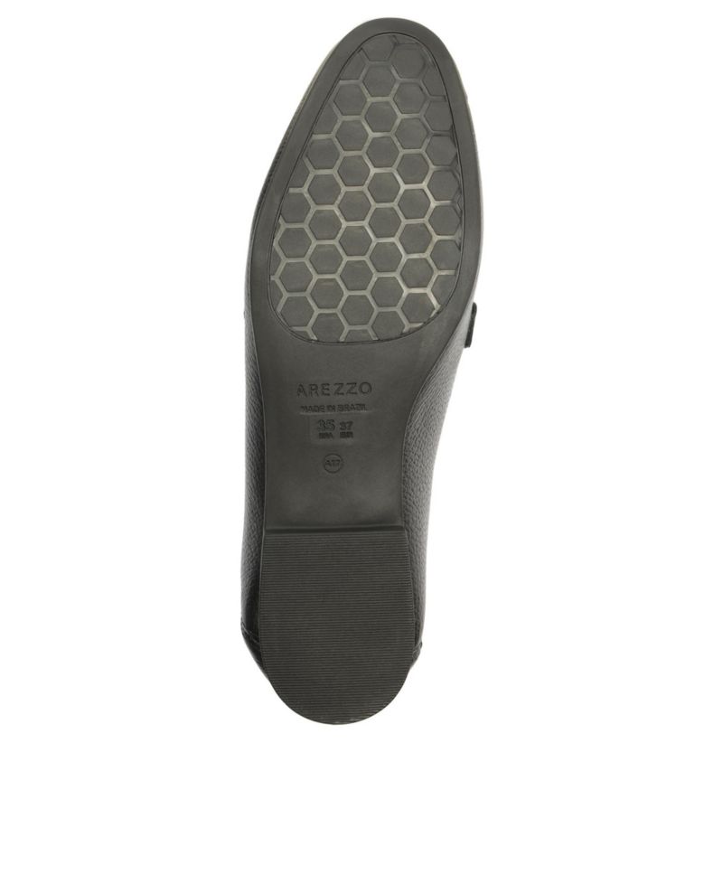 Women's Emma Horse Bit Pebble Leather Classic Loafers