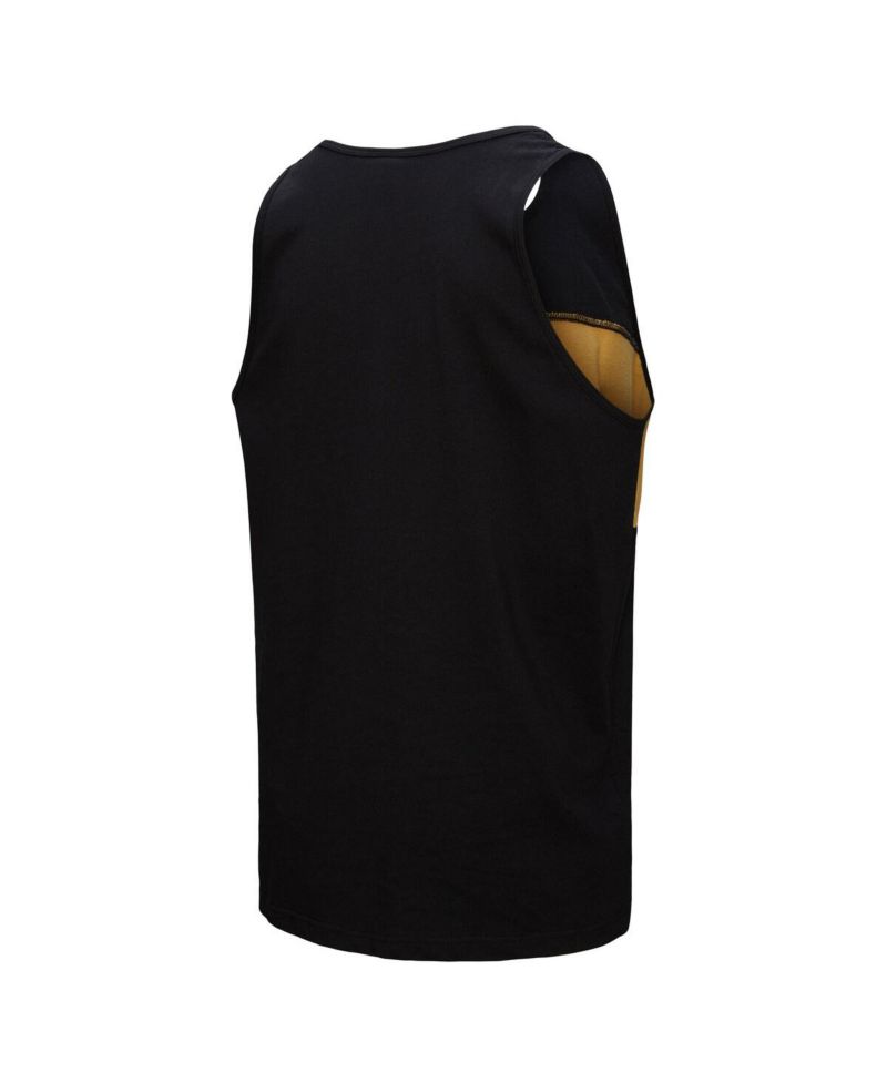 Men's Black New Orleans Saints Retro Color Block Tank Top