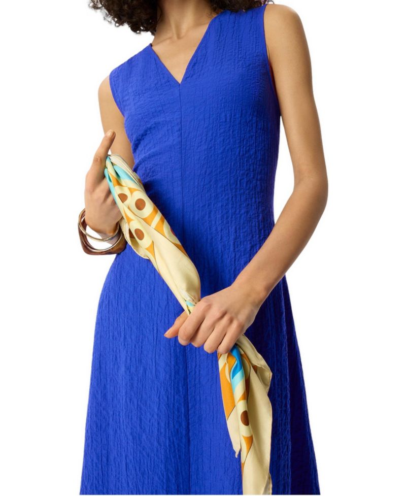 Women's V-Neck Sleeveless Midi Dress