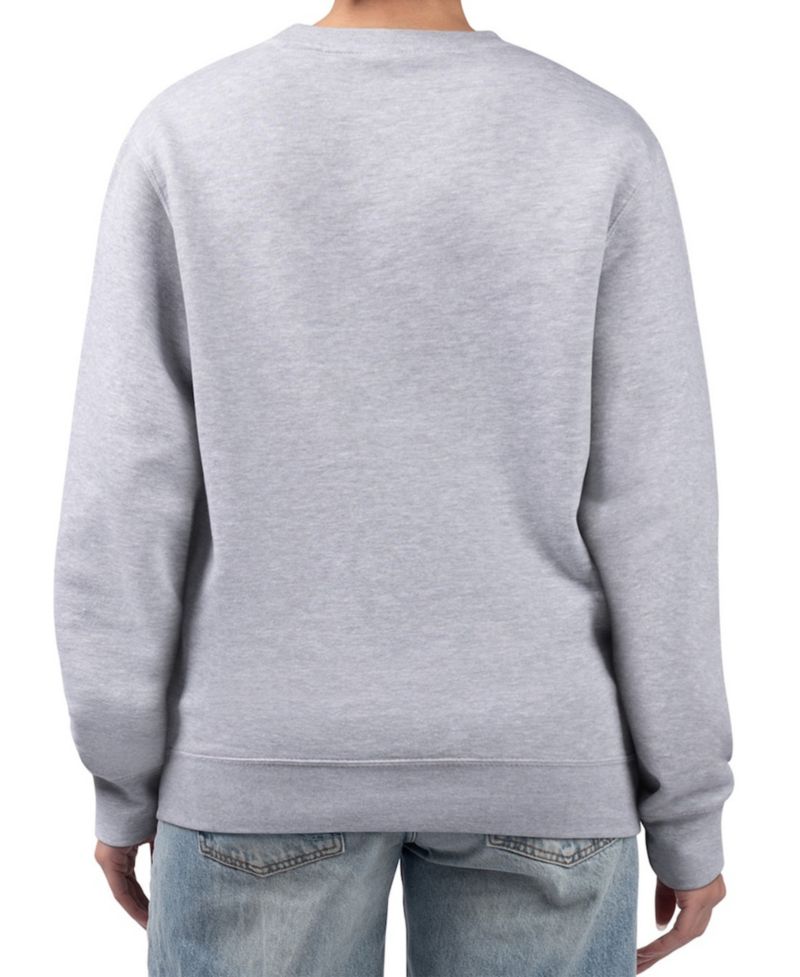 Women's Heather Gray Indiana Pacers Collage Team Graphic Fleece Pullover Sweatshirt