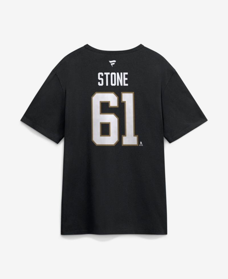 Men's Mark Stone Black Vegas Golden Knights 2026 Stanley Cup Final Name & Number T-Shirt