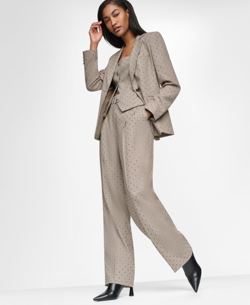 Women's High-Rise Straight-Leg Full-Length Pants, Regular & Petite