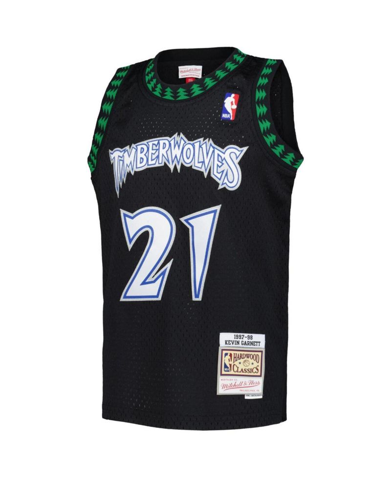 Big Boys and Girls Kevin Garnett Black Minnesota Timberwolves 1997/98 Hardwood Classics Swingman Jersey