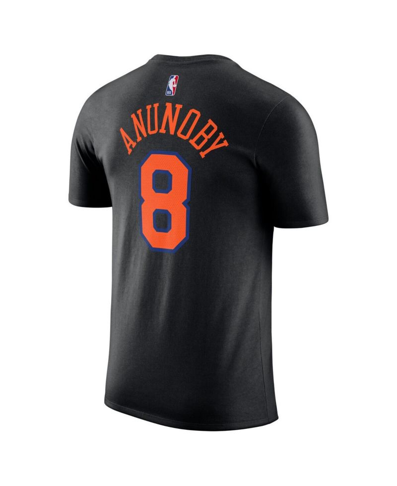 Men's and Women's OG Anunoby Black New York Knicks Name & Number T-Shirt