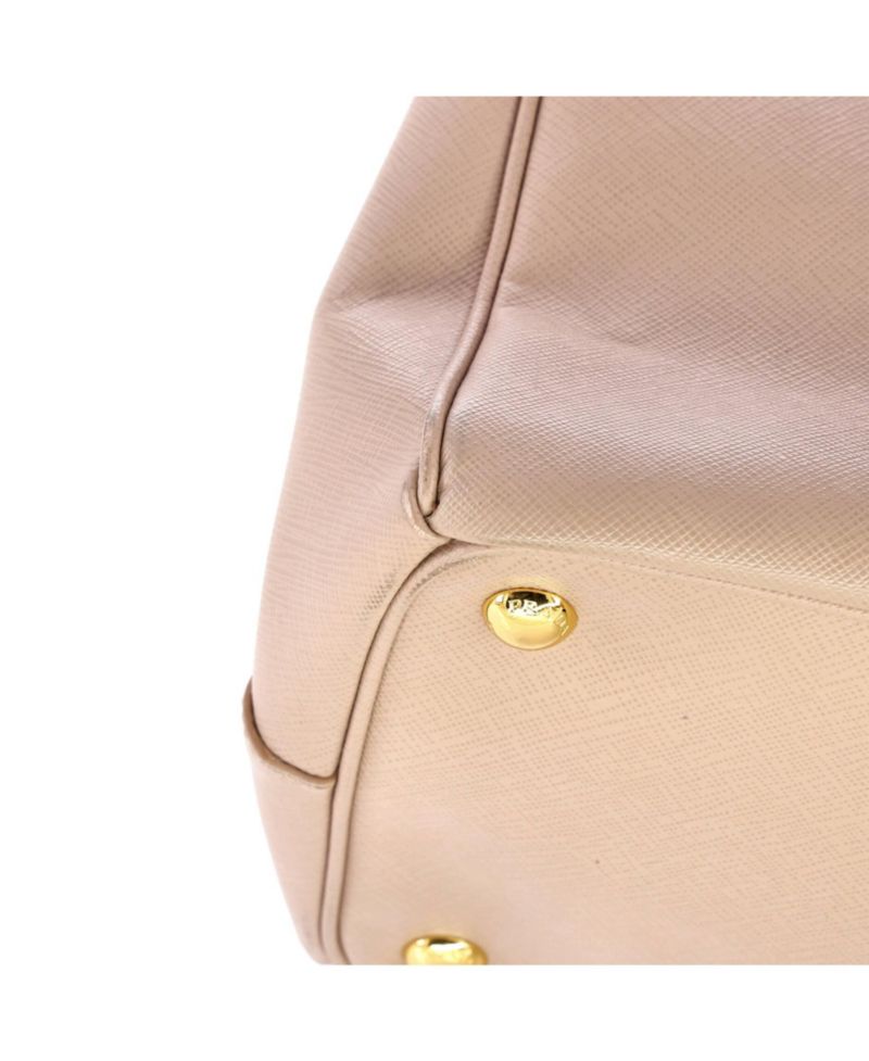 Medium Double Zip Lux Tote Saffiano Leather