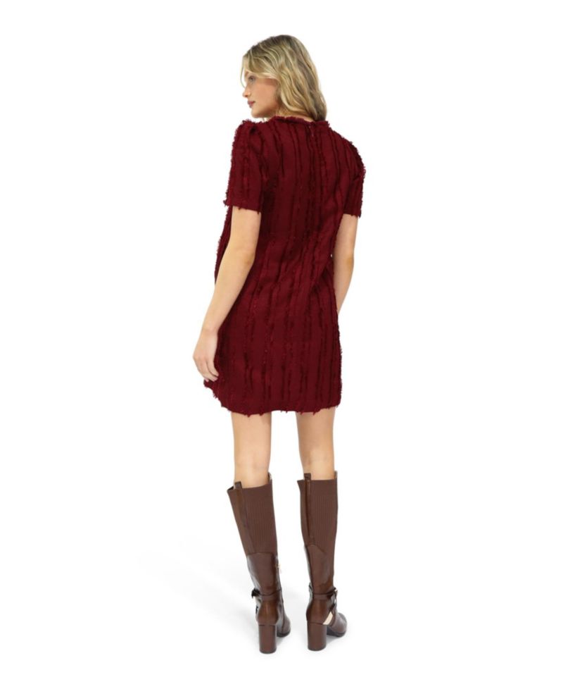 Solana Boho Fringe Mini Shift Dress