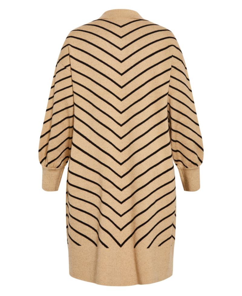 Plus Size Stripe Ivy Cardigan