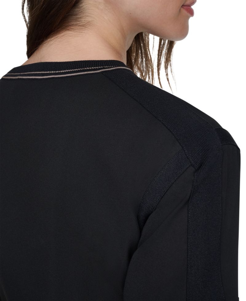 Women's Dolman Sleeve Contrast Stitching Top